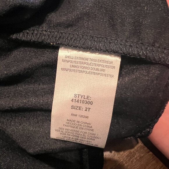 Pippa & Julie Girls' Foil Heart Velvet Dress- Size 2T - Picture 4 of 6